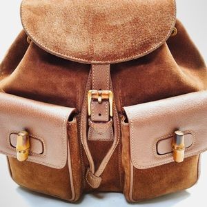 Amazing condition!! BackPack Bag Bamboo Brown Suede Leather